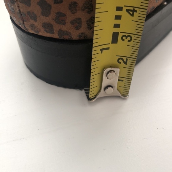 Musse & Cloud ankle booties leopard print studded easy slip on brown & balck tan - Picture 10 of 11